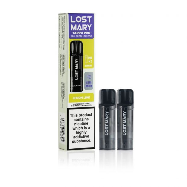 Lost Mary Tappo E-Liquid Box and Pods Lemon Lime